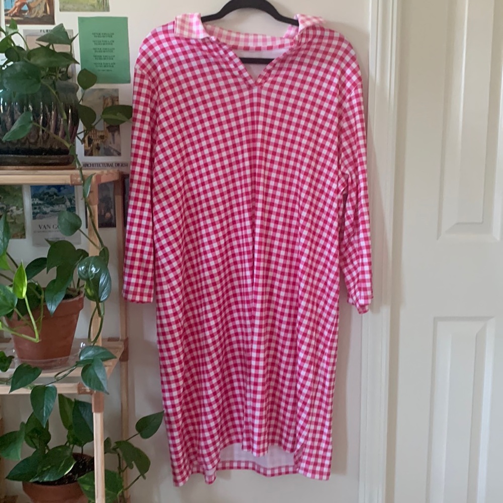 Draper James gingham dress with collar